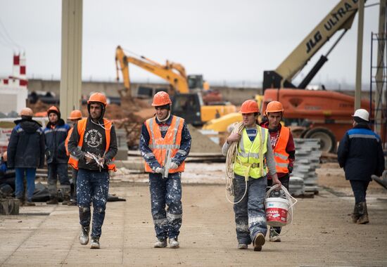 Construction of New terminal of Simferopol Airport