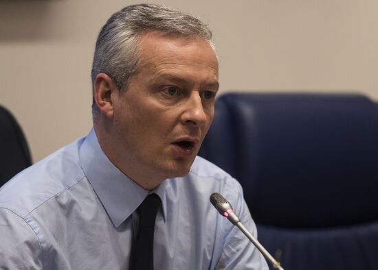 French Economy and Finance Minister Bruno Le Maire delivers public lecture in Higher School of Economics