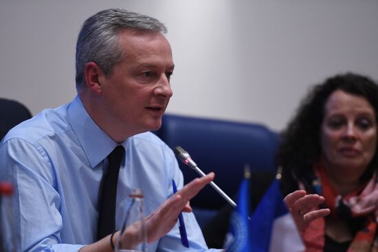 French Economy and Finance Minister Bruno Le Maire delivers public lecture in Higher School of Economics