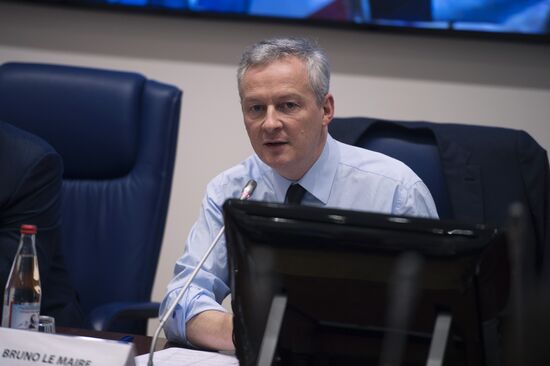 French Economy and Finance Minister Bruno Le Maire delivers public lecture in Higher School of Economics