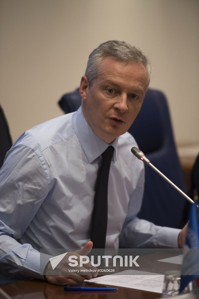 French Economy and Finance Minister Bruno Le Maire delivers public lecture in Higher School of Economics