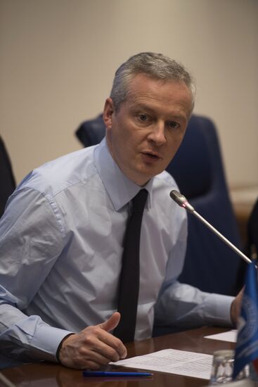 French Economy and Finance Minister Bruno Le Maire delivers public lecture in Higher School of Economics