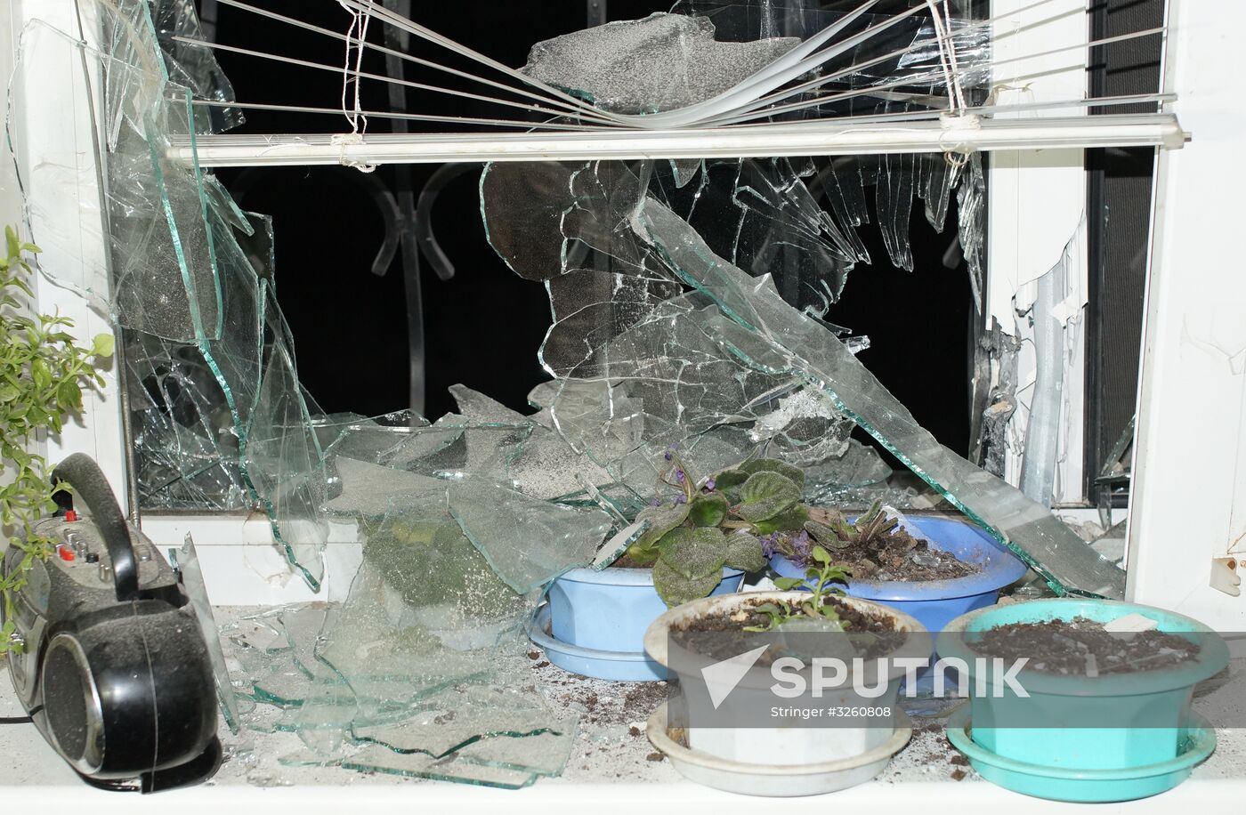 Aftermath of Stakhanov shelling in Donbass
