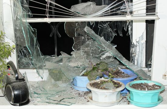 Aftermath of Stakhanov shelling in Donbass