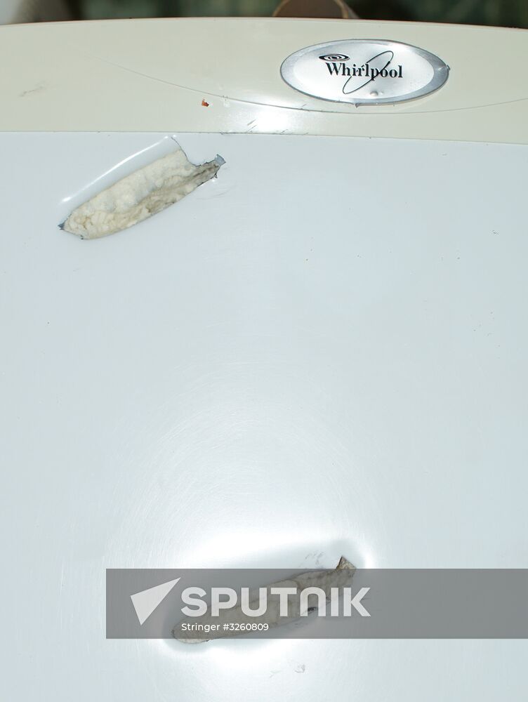 Aftermath of Stakhanov shelling in Donbass
