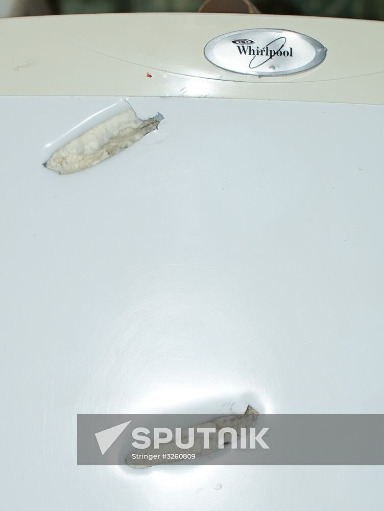 Aftermath of Stakhanov shelling in Donbass