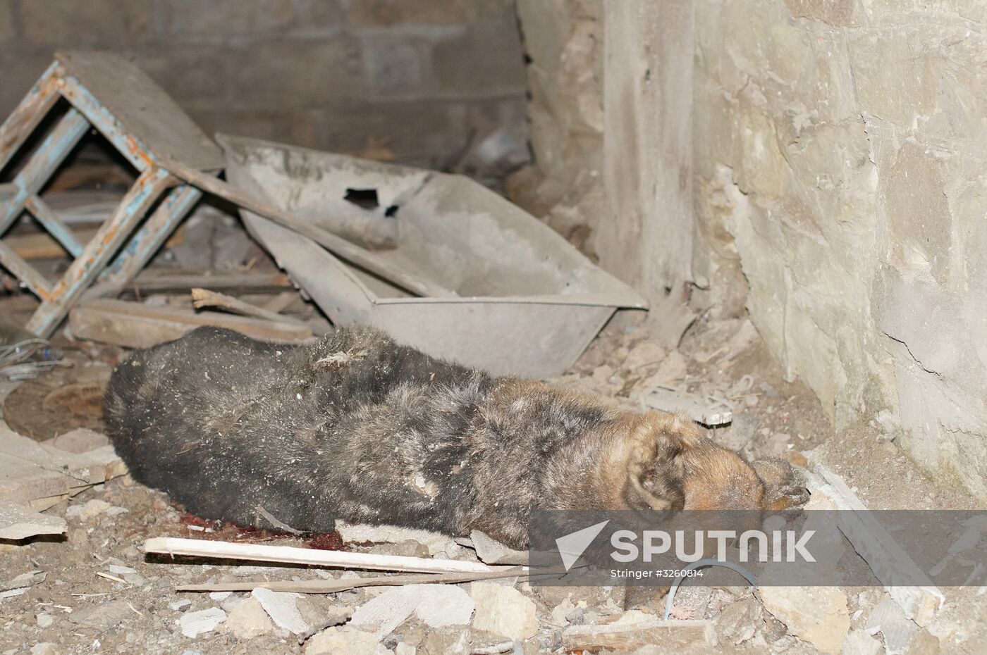 Aftermath of Stakhanov shelling in Donbass