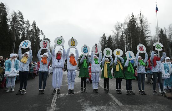 Russian Father Frost meets with Finland's Joulupukki in Leningrad Region