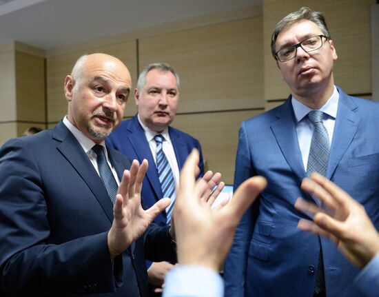 Dmitry Rogozin meets with Serbian President Aleksandar Vucic