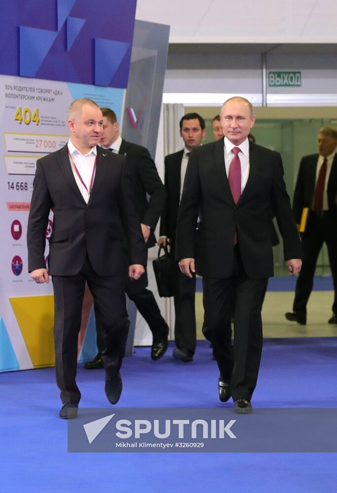 Vladimir Putin attends Russian Popular Front's Forum, Russia Focused on the Future