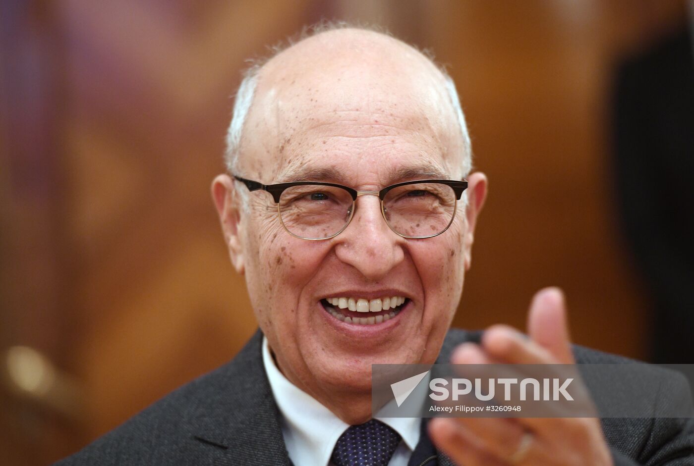 Russian Foreign Minister Sergei Lavrov meets with Palestinian President's Foreign Affairs Adviser Nabil Shaath