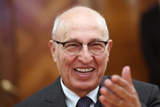 Russian Foreign Minister Sergei Lavrov meets with Palestinian President's Foreign Affairs Adviser Nabil Shaath