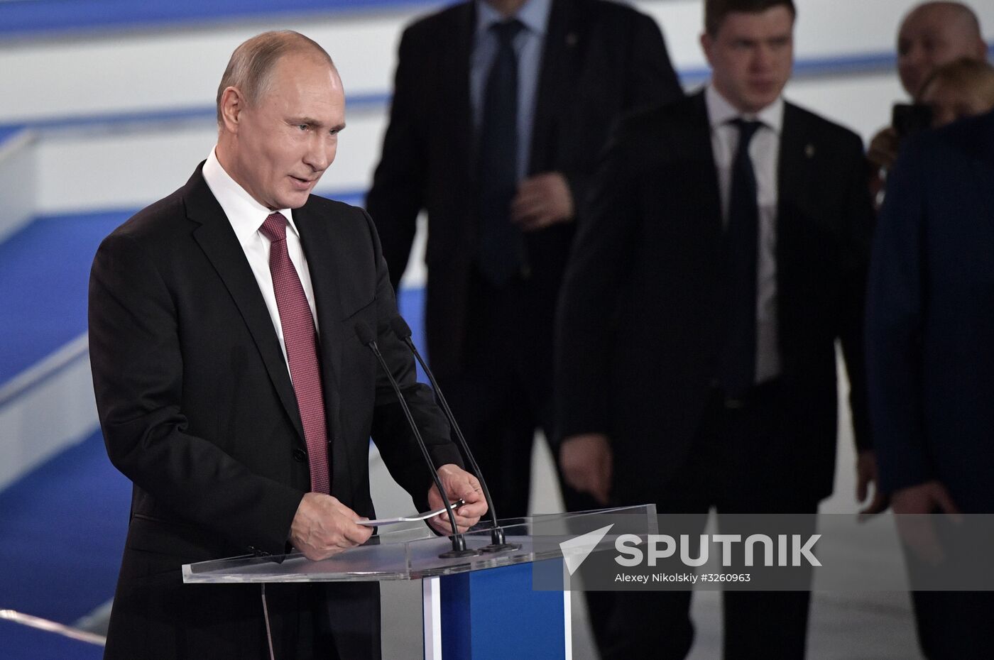 Vladimir Putin attends All-Russia People's Front Forum Russia Headed into the Future