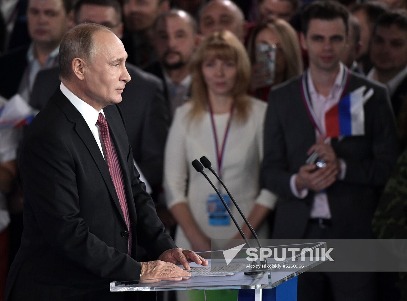 Vladimir Putin attends Russian Popular Front's Forum, Russia Focused on the Future