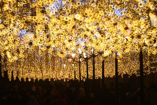 New Year's lights in Moscow
