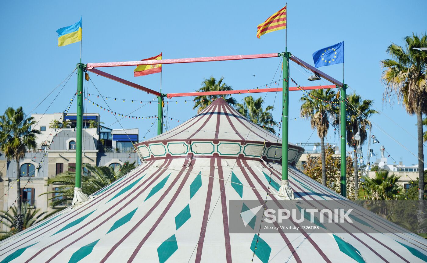 Election campaigning in Catalonia