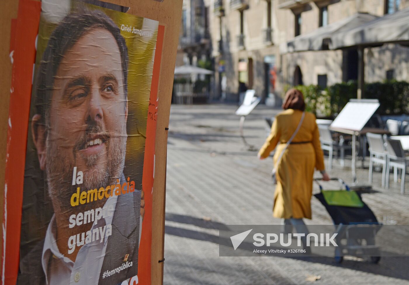 Election campaigning in Catalonia