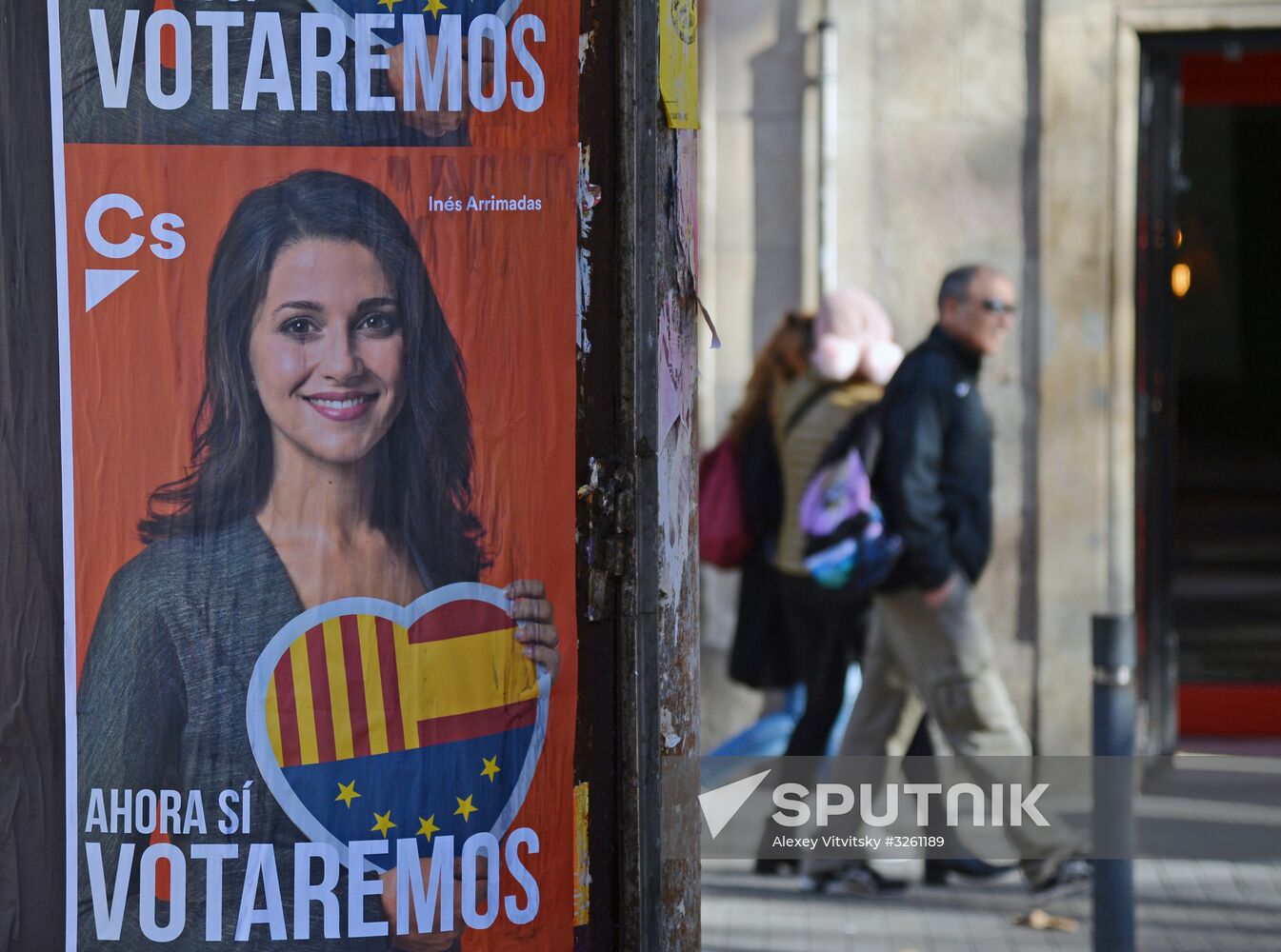 Election campaigning in Catalonia