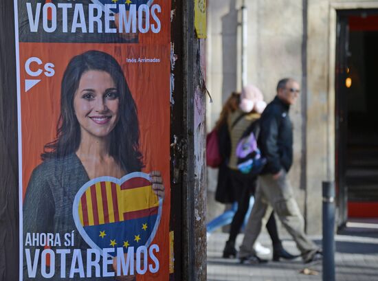 Election campaigning in Catalonia