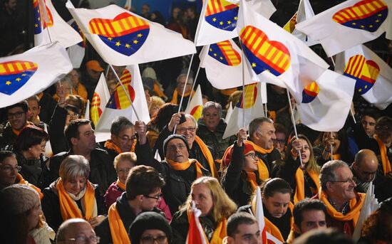 Citizens Party holds rally in Barcelona