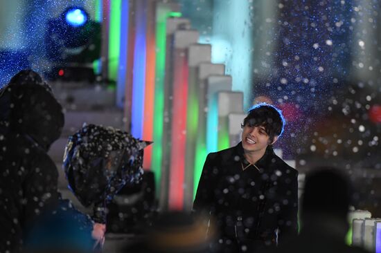 Channel One shoots New Year's show