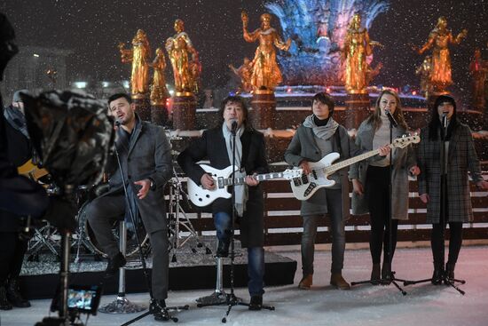 Channel One shoots New Year's show