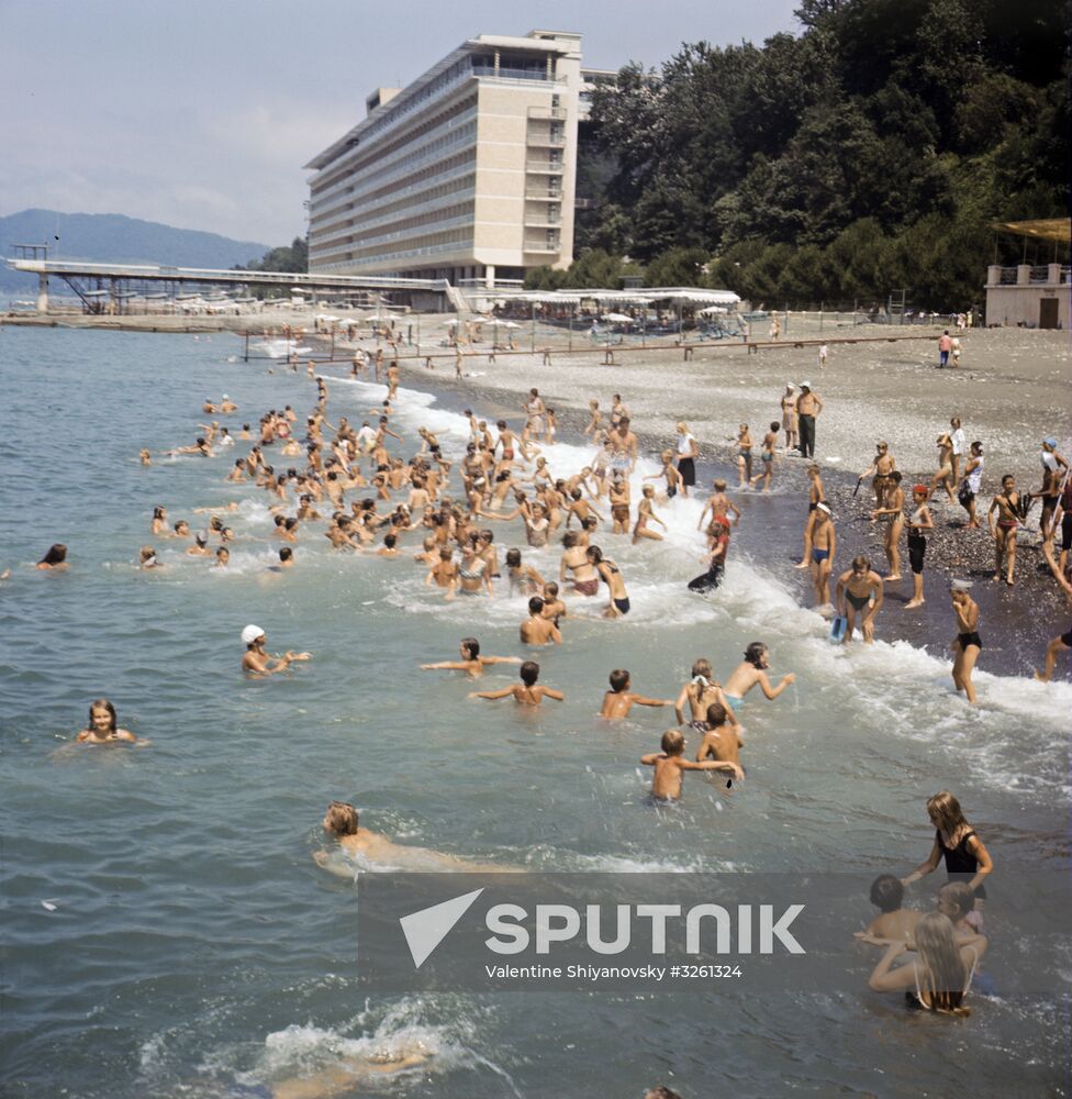 Sochi sanatorium on the Black Sea coast