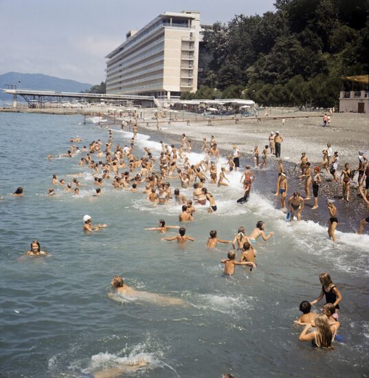 Sochi sanatorium on the Black Sea coast