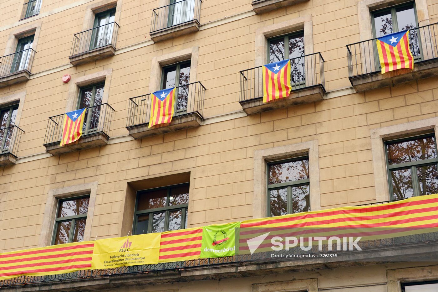 Election campaigning in Catalonia