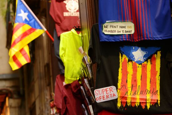 Election campaigning in Catalonia