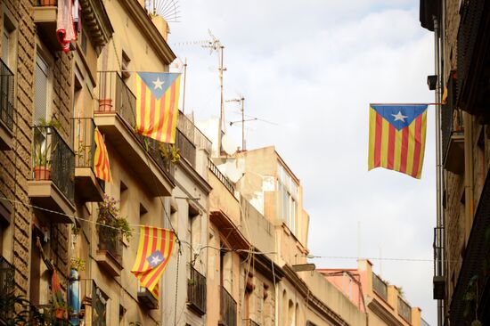 Election campaigning in Catalonia
