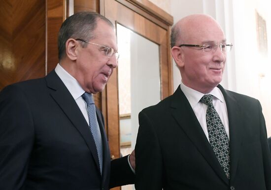 Russian FM Sergey Lavrov meets with African Union Commissioner for Peace and Security Smail Chergui