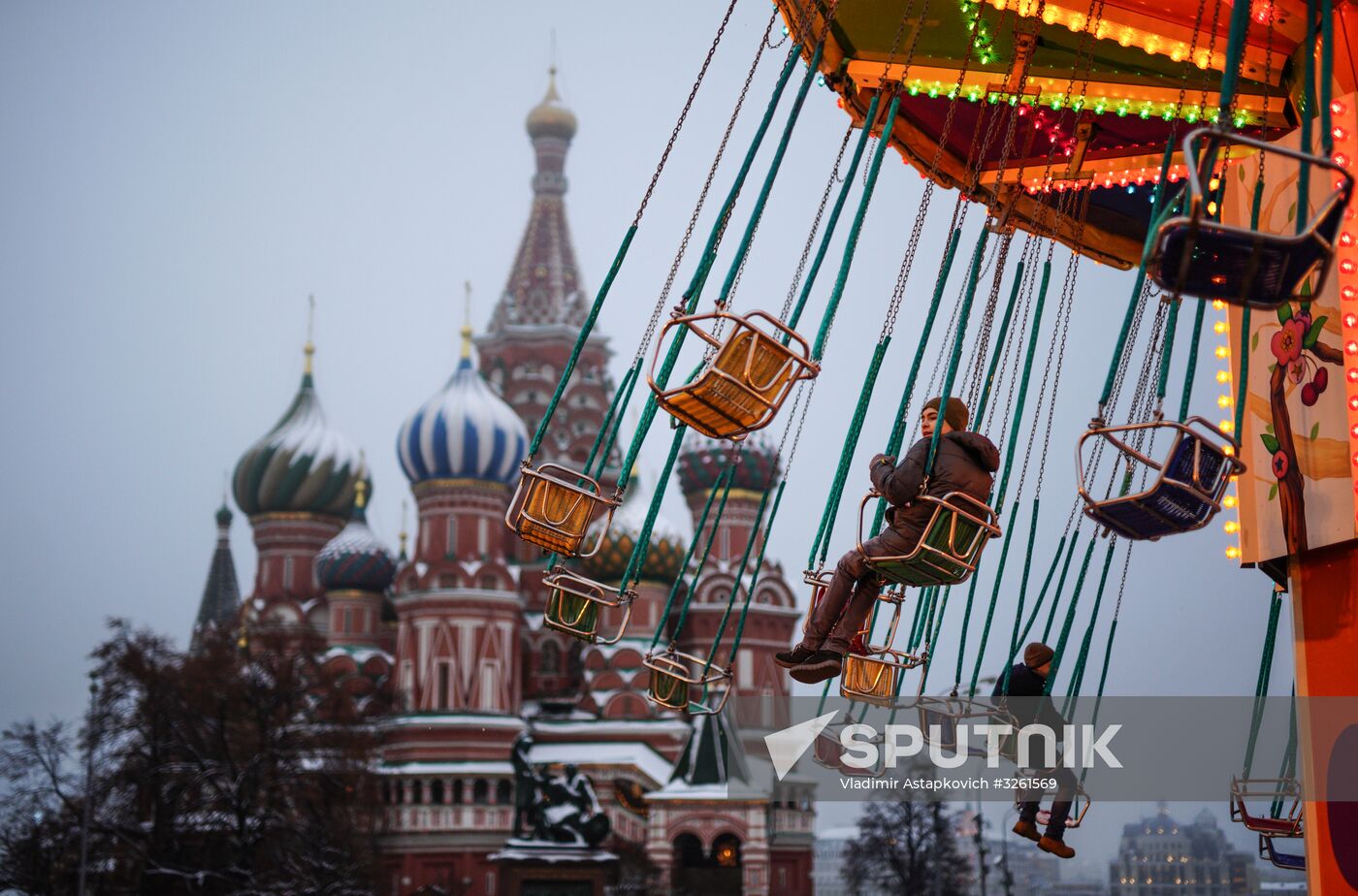 Opening of fir tree bazaars in Moscow