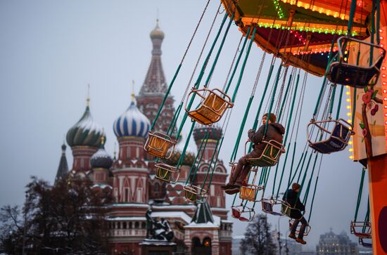 Opening of fir tree bazaars in Moscow
