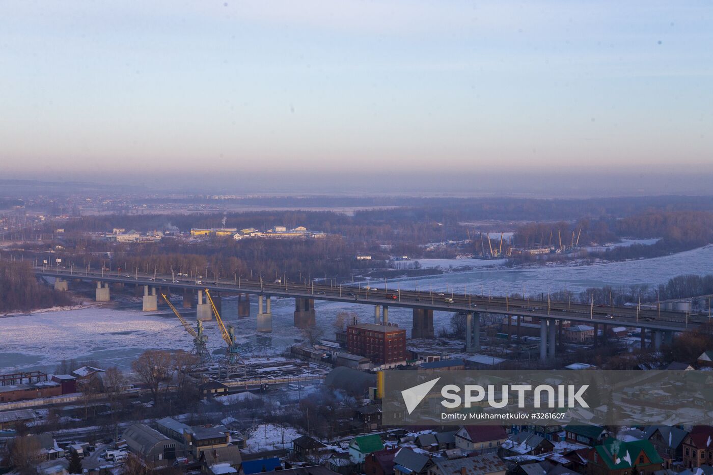 New bridge over Belaya River in Zaton District of Ufa