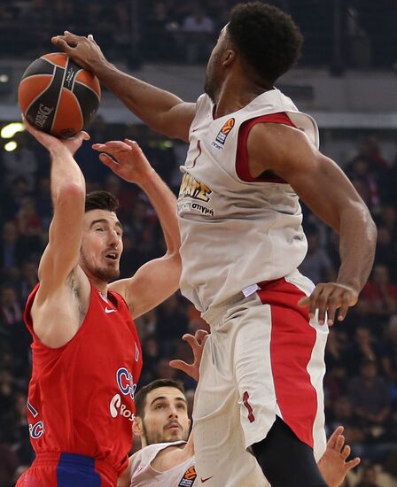 Basketball. EuroLeague. Olympiacos vs. CSKA