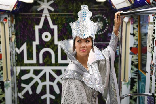 Moscow metro launches Journey to Christmas train