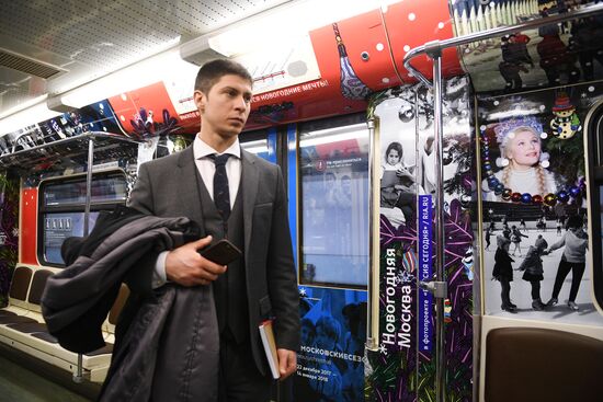 Moscow metro launches Journey to Christmas train