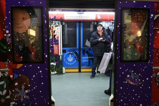 Moscow metro launches Journey to Christmas train