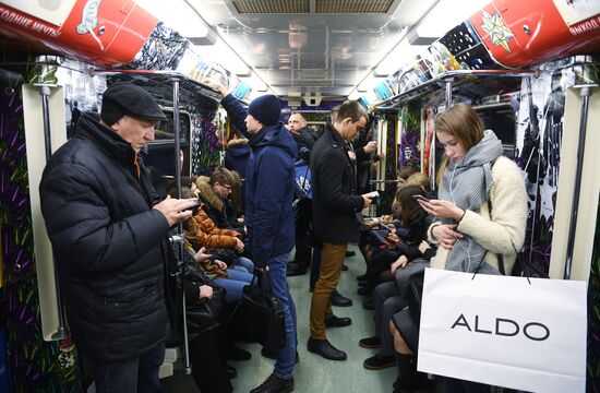 Moscow metro launches Journey to Christmas train