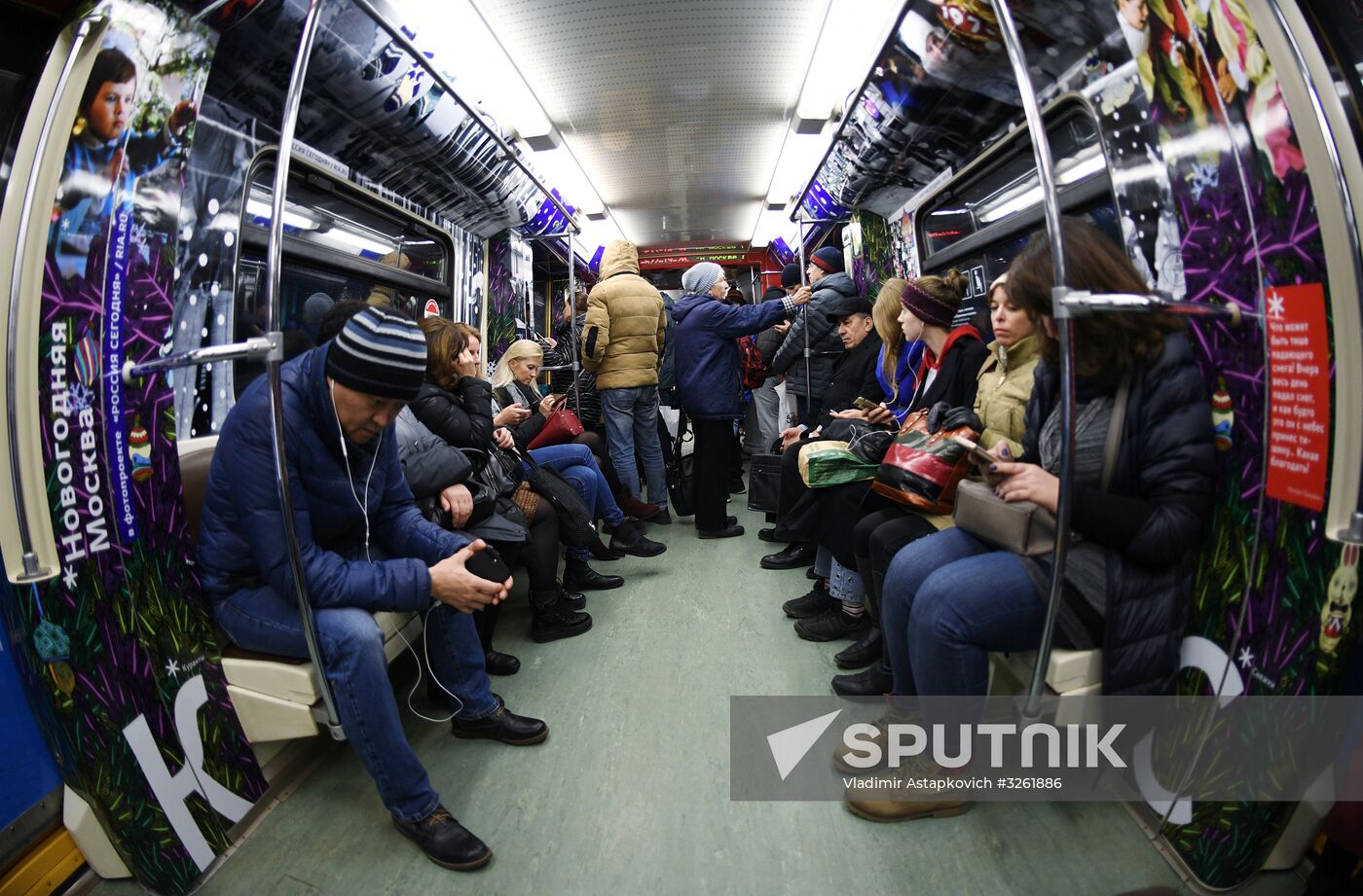 Moscow metro launches Journey to Christmas train