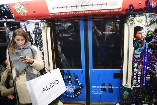 Moscow metro launches Journey to Christmas train