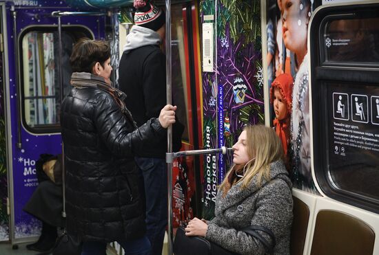 Moscow metro launches Journey to Christmas train