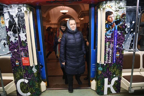 Moscow metro launches Journey to Christmas train