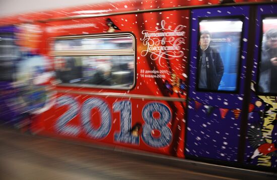 Moscow metro launches Journey to Christmas train