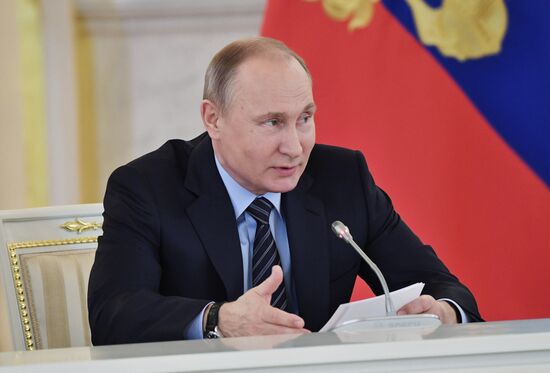 President Vladimir Putin chairs meeting of Council for Culture and Art
