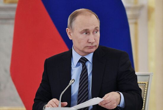 President Vladimir Putin chairs meeting of Council for Culture and Art