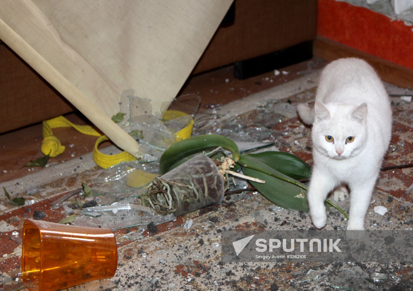 Shelling aftermath in Donetsk Region