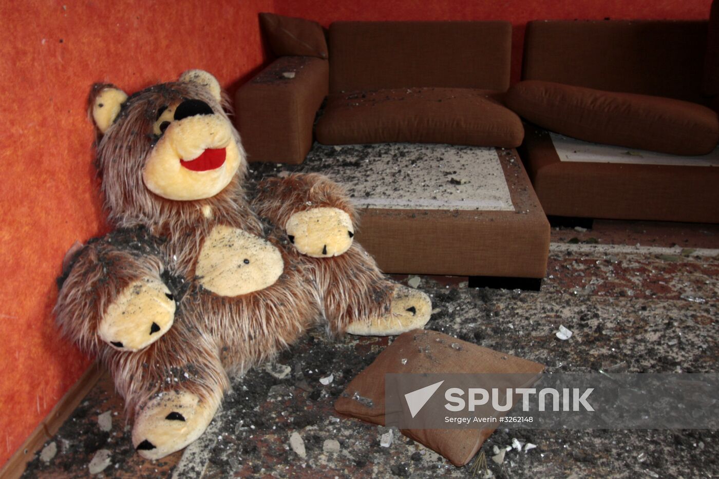 Shelling aftermath in Donetsk Region