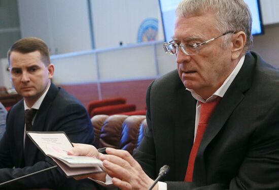 Vladimir Zhirinovsky registers to run for president